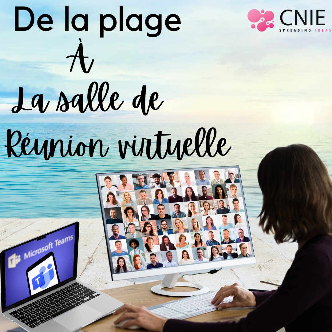 eurl_cnie's tweet photo. 🏖️🖥️ Plongez dans une nouvelle dimension de la productivité estivale avec nos solutions de communication Microsoft ! De la plage 🌴 à la salle de réunion virtuelle 🖥️, restez connecté où que vous soyez. ☀️🌊
#microsoftteams #summer https://t.co/WXjurbwOBB