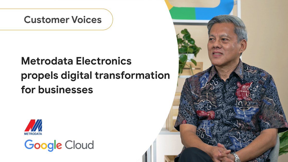 GoogleCloud_ID's tweet image. Apakah bisnis kamu siap untuk memulai perjalanan transformasi digitalnya? 🧑‍💻️ #GoogleCloudPartner @MetrodataOL bisa memandu kamu, dengan layanan transformasi digitalnya yang didukung oleh #GoogleCloud. Pelajari semuanya di sini: goo.gle/44aQ3E1