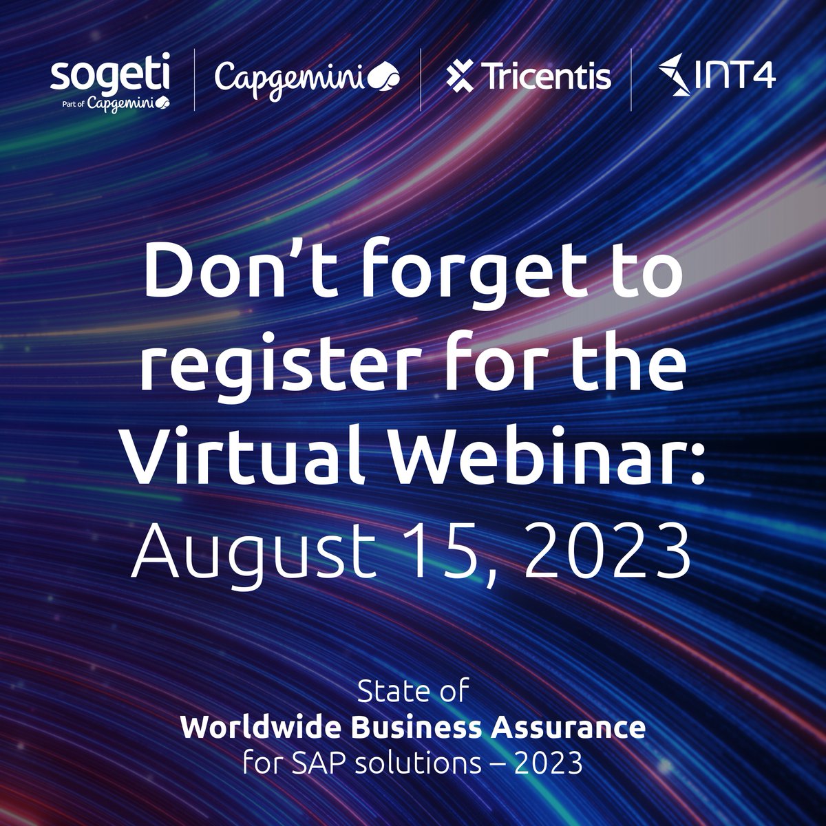 sogeti's tweet image. 📢 Last chance to join the @Tricentis webinar! Hear Ronald Tetteroo, Mark Buenen &amp;amp; Elisabetta Spontoni discuss key takeaways from the &apos;State of Worldwide Business Assurance for SAP solutions 2023&apos; report. Don&apos;t miss out! bit.ly/3Qin4uC 
#SAPBusinessAssurance2023