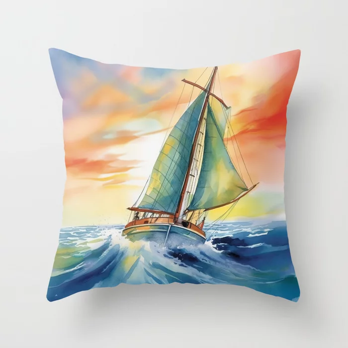HurmerintaArt's tweet photo. Sailing Towards The Sunset Throw Pillow. 
Many sizes. :)
25% discount.
New art!
#sailing 
https://t.co/vPoJ19QUGq https://t.co/E65EPTwqge