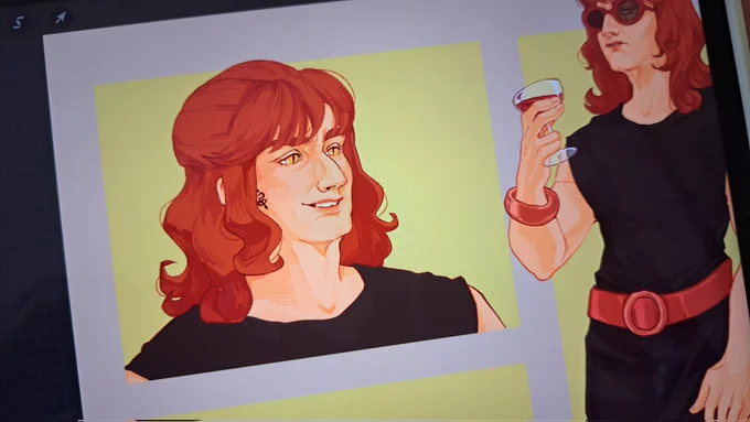 i think i spent like one hour only on the hair, i don't know how to draw anymore