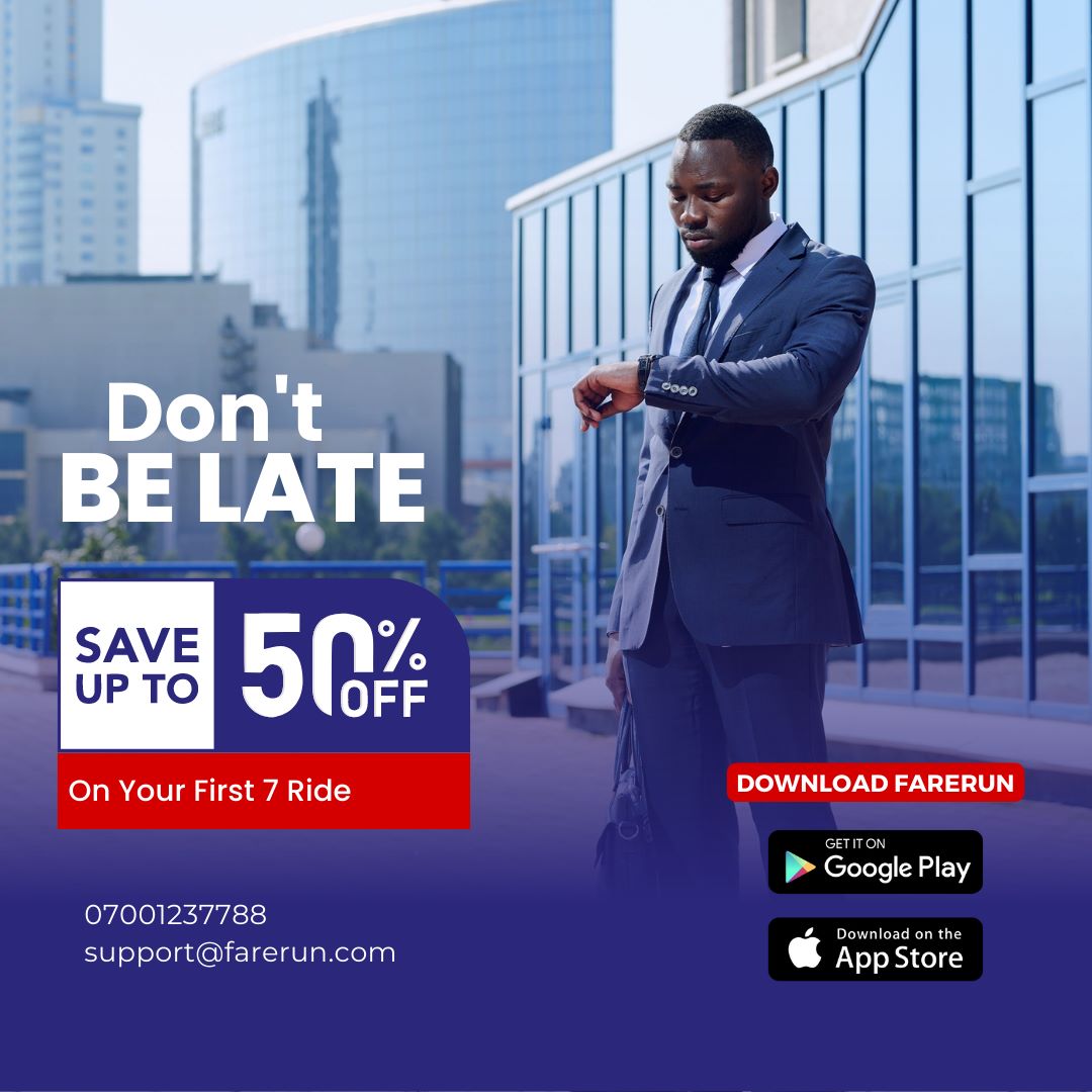 FareRun_Nigeria's tweet photo. It's Monday morning lovelies
Don't be late Farerun is ready for you to save up to 50% off on your first seven (7) ride
#Farerun
#Mondaymorning
#50%Off
#FirstSevenRide
#E-hailing service https://t.co/UUDQEJuLTA