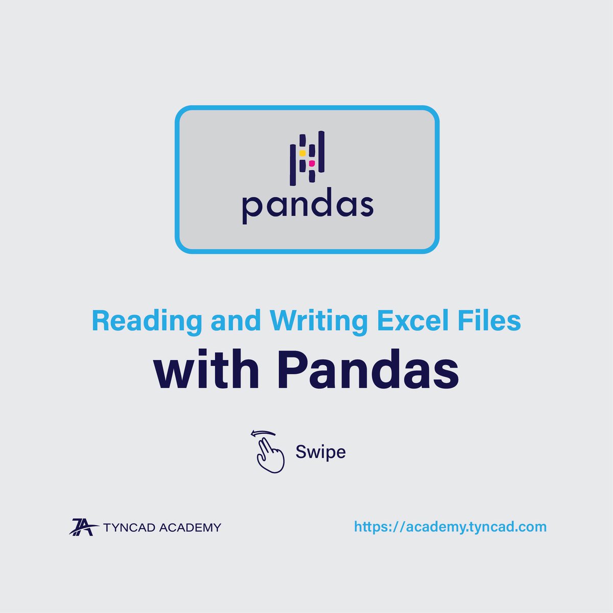 tyncad's tweet photo. READING AND WRITING EXCEL FILES WITH PANDAS 💻🧠📝
Follow @tyncad @tyncadacademy
#pythonprogramming #python3 #pythonprojects #code #datamining #sql #automation #science #cloud #softwareenginee #pandas #excelfiles #EXCEL #files #programming https://t.co/xZ2t8awk7h