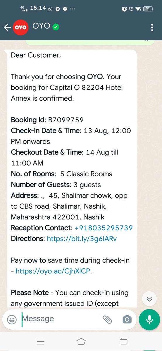 VasaiNalasopara's tweet image. @oyorooms @nashikpolice रात्रि के १२ बजे से सुबह के तीन बजे तक ढूंढने के बाद भी नहीं मिला ओयो होटल कंपनी ने ऑनलाइन पैसे लेकर की ठगी #oyoFraud