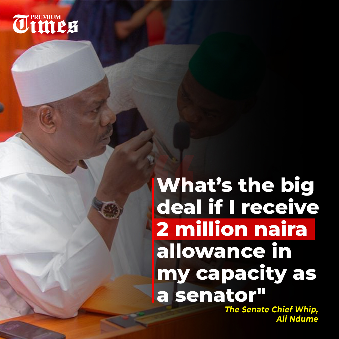 PremiumTimesng's tweet photo. “Akpabio created an impression as if we were given some special or huge amounts of money. It’s common knowledge that if any employee is going on leave, he or she is entitled to a leave grant. That was the money we received, and it is nothing unusual or special. https://t.co/KIvEQpy9Wa