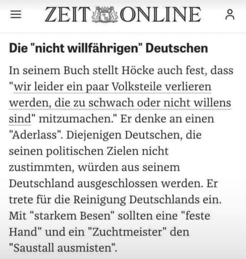 Niemand soll später behaupten können, er hätte nicht gewusst nicht, wofür die AfD steht und was sie machen wird, wenn sie an die Macht kommt:
