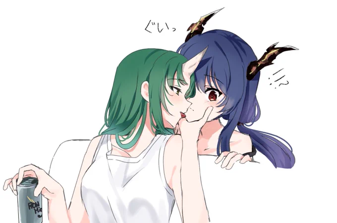 絡んだり絡まれたりする星陈。#アークナイツ 