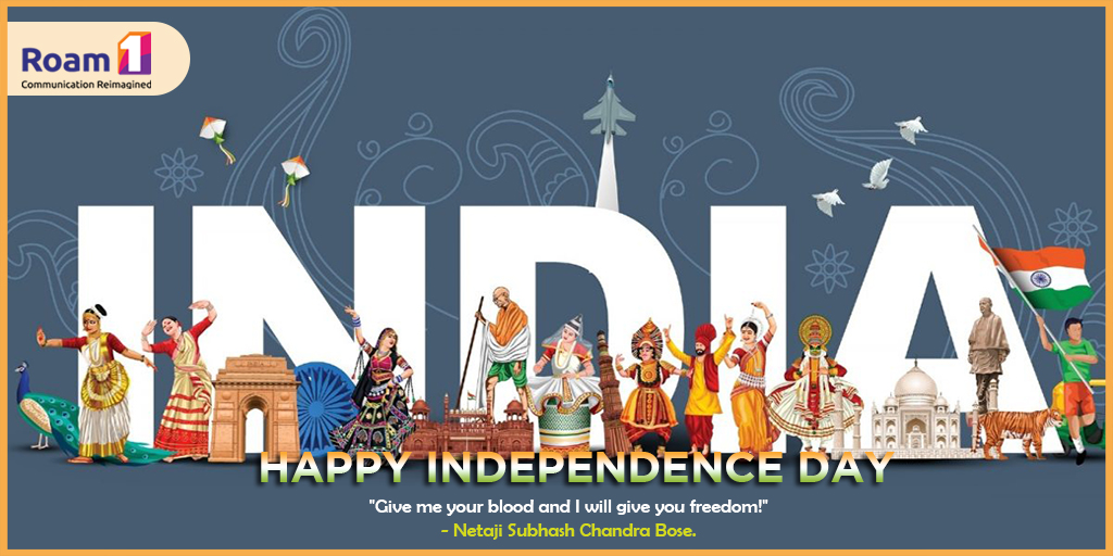 Roaming free, embracing liberty! 🇮🇳 Celebrating the spirit of independence with Roam1 Telecom. Wishing everyone a joyous Independence Day! 🎉🎆 

#RoamFree #IndependenceDay #Roam1Telecom #happyindependenceday #roam1