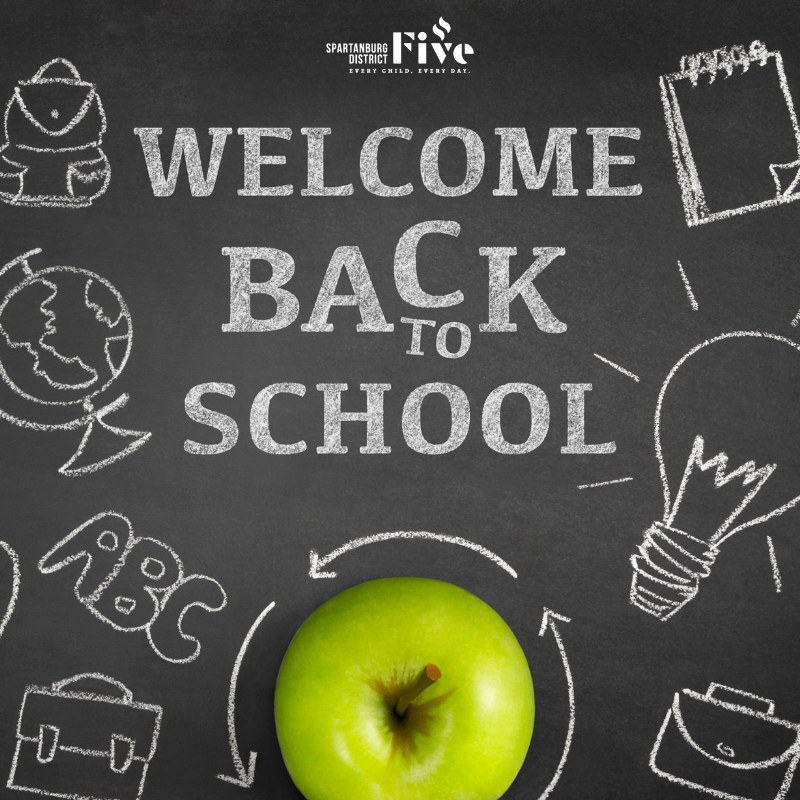 SpartanburgD5's tweet photo. The 2023-24 school year begins TODAY! π Welcome back to school D5! πππ. #FirstDayInD5 #WeAreD5 https://t.co/luU6hvT1sn