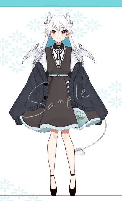 【お仕事】 Vstreamer ろき(@ roki_oxo)様の新モデル立ち絵を描かせていただきました!よろしくお願い致します。