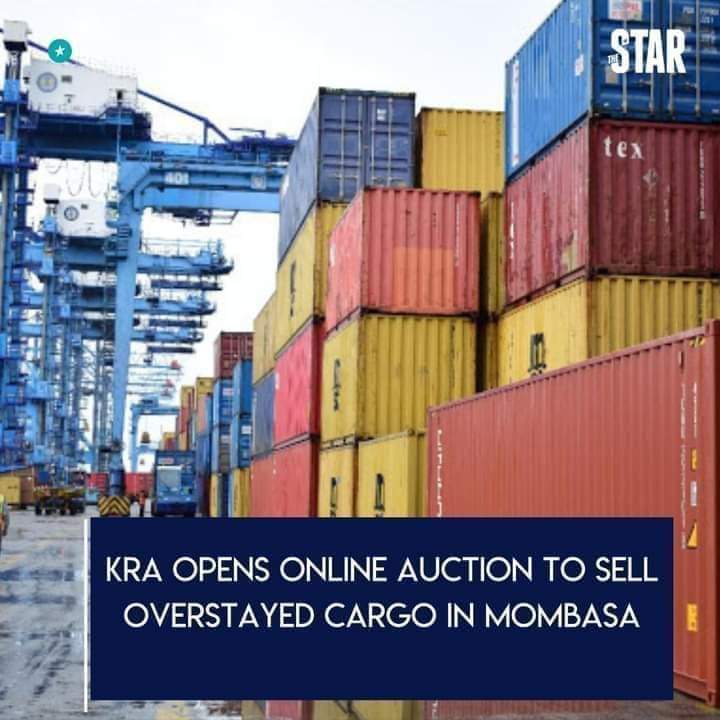 stevenjoro16's tweet photo. Online auction tomsell overstayed cargo in Mombasa by kra https://t.co/JcAFe9FQPH