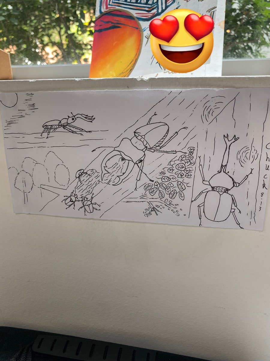 Spent time with one of our new <a href="/ISPPCambodia/">ISPP Cambodia</a> Ss last week during lunch. Eng is his 2nd lang but he lit up when asked about his interests. This is his gift to my this morning from our conversation. He’s very interested in insects! 😍 #multilingual #internationalstudents #TheArts
