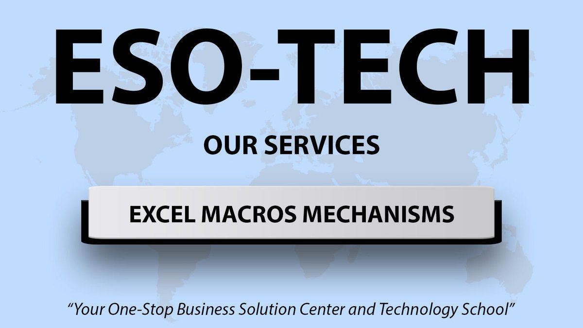 esotechuganda's tweet image. Excel Macros can drastically improve your business efficiency. At Eso-Tech, we excel at creating custom macros to streamline your operations. Connect with us today! For inquiries, call us on +256-753-444-690. #ExcelExperts