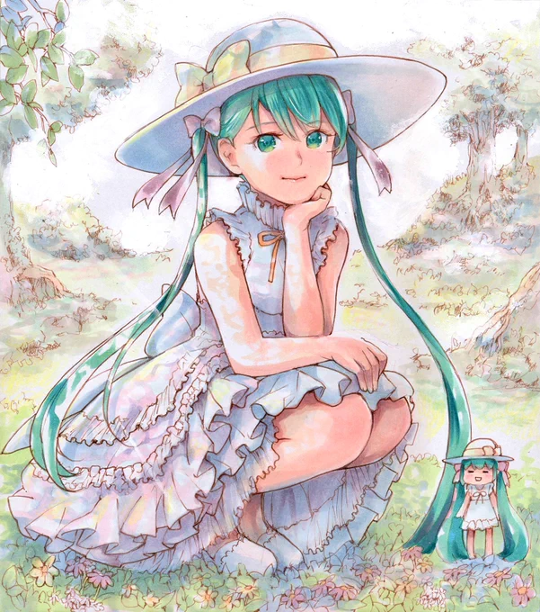 初音ミクさんの夏休み¶(⁄•˅̮•∖)⁋  マジミラ大阪お疲れ様でした! ちょっとだけ休憩