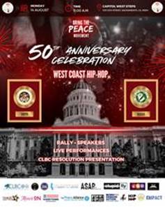 8/14 // Celebrating 50th Anniversary of Hip Hop at the Capitol! All Day activities on the steps of the Capitol starting at 11am. Special evening CLBC Industry Reception produced by RIAA * 5:30pm @mixrestaurant Sacto • RSVP bit.ly/CLBCCelebratin…