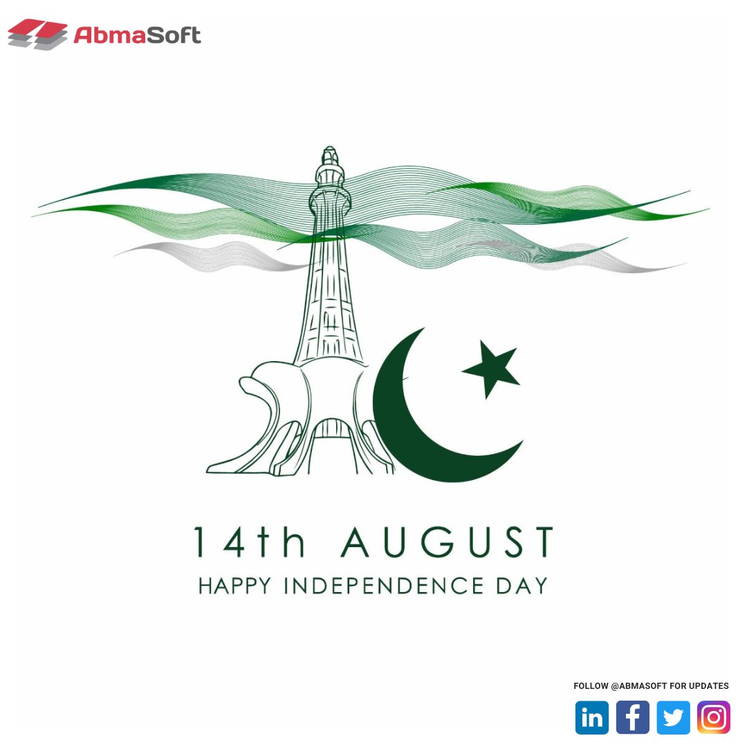 AbmaSoft's tweet photo. Celebrating Freedom and Unity! 🎉 On this momentous 14th August, let us rejoice in the spirit of independence and cherish the strength of our nation. #IndependenceDay #PakistanZindabad #FreedomAndUnity https://t.co/Ykz0yQy24d