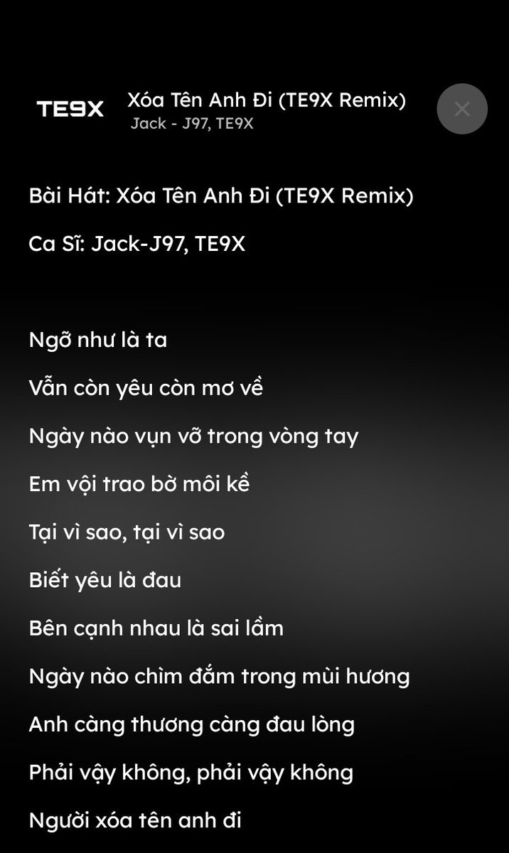 TE9XOfficial's tweet photo. Nghe Và Tải "Xóa Tên Anh Đi Remix" Miễn Phí Tại: https://t.co/YWtx1cFcQR
#TE9X #XoaTenAnhDiRemix #TE9XRemix #TE9XOfficial https://t.co/qLfuvnmiP8