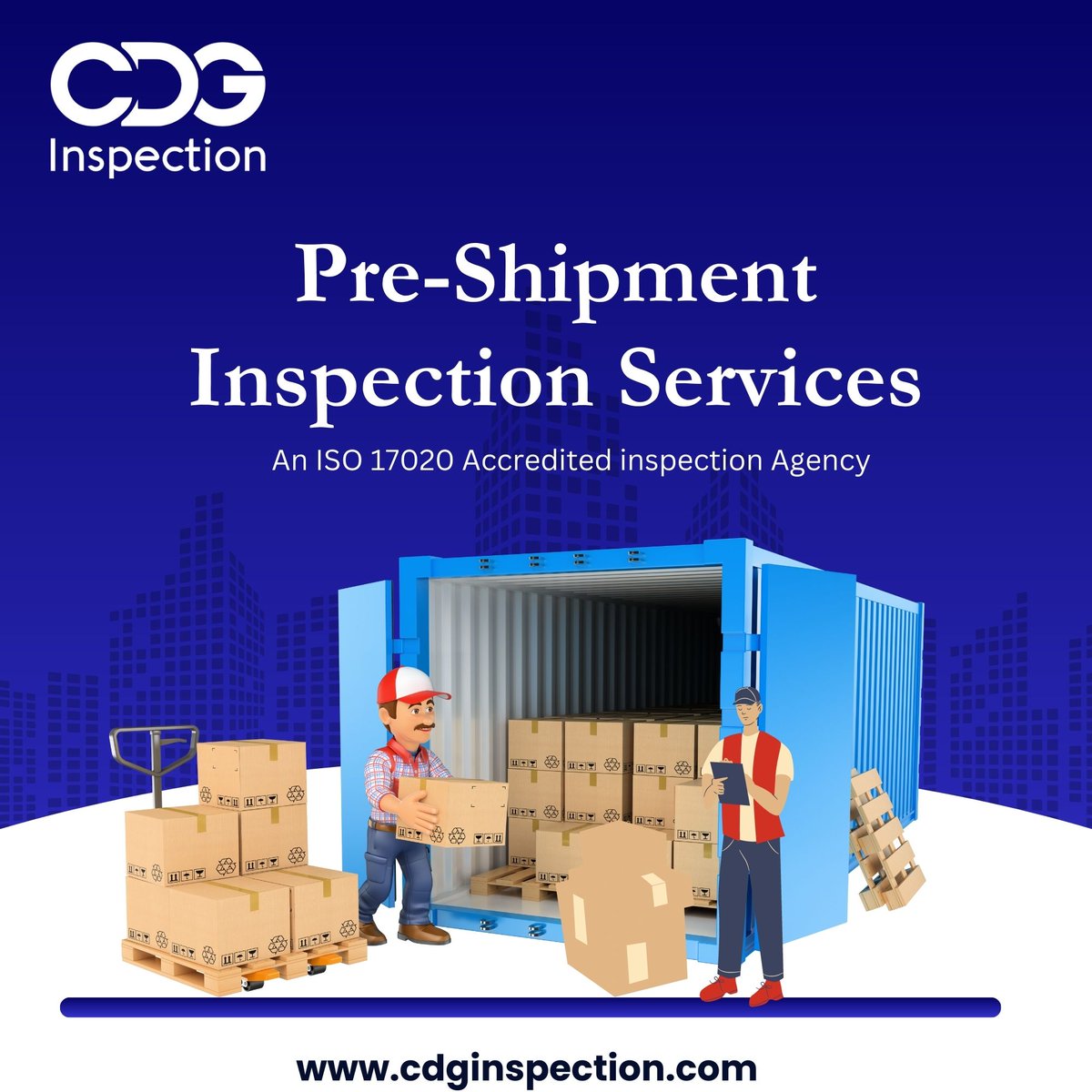 CDGInspection's tweet image. Ensure your goods are ready and right! 📦✅ Get our ISO-accredited Pre-Shipment Inspection service before dispatch. Quality assured. 🚚🔍
Call us- +91-9643077962
Mail us-info@cdginspection.com
website- cdginspection.com
#ISOaccreditation #PreShipmentCheck