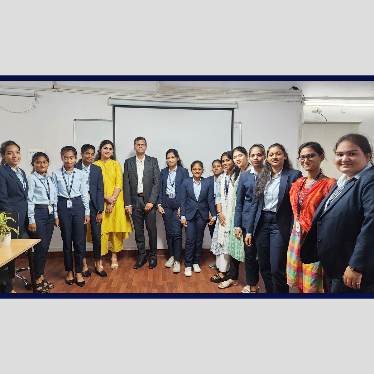 Our campus was buzzing with inspiration as we hosted a remarkable guest lecture by an industry insider Mr. B.V. Pavan Kumar who is a Solution Delivery Head at Cargill. His insights ignited a fire of motivation in our college students.

#GuestLecture #IndustryInsider #WBSCollege