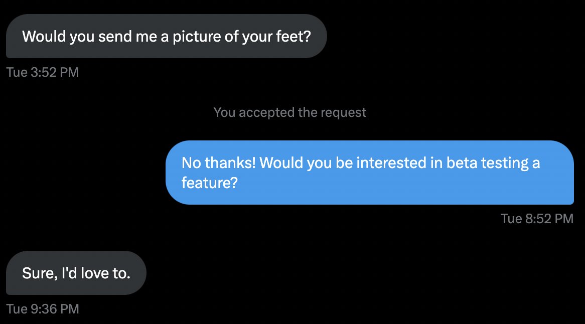 DashBarkHuss's tweet photo. Indiehacker pro tip: You don't have to block these people https://t.co/tdNLEjSuA3