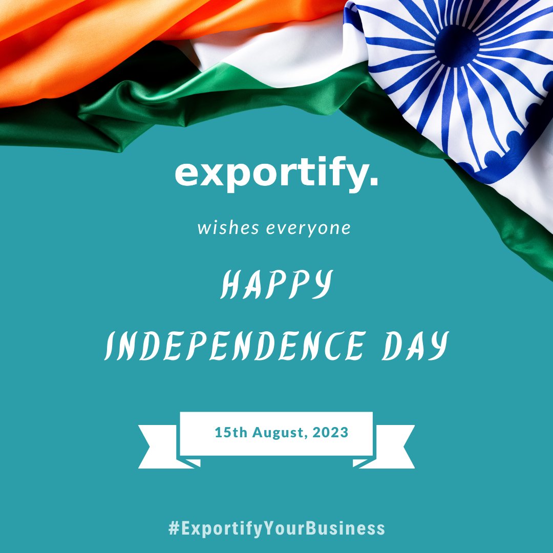 xportify's tweet image. #exportify proudly celebrates India&apos;s 77th Independence Day 🇮🇳

#77thIndependenceDay #IndependeceDay2023 #ExportifyYourBusiness #IndependenceDayCelebrations