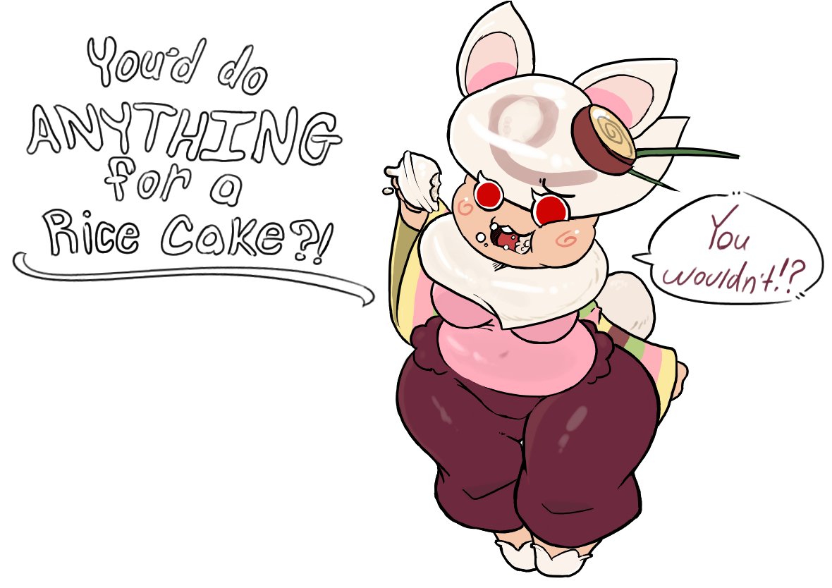 tightslides's tweet photo. Moon Rabbit Cookie is far too filled with cake and needs to learn how to equalize her intake to remain--MMPH! Perfect~! https://t.co/rhSSHX78El