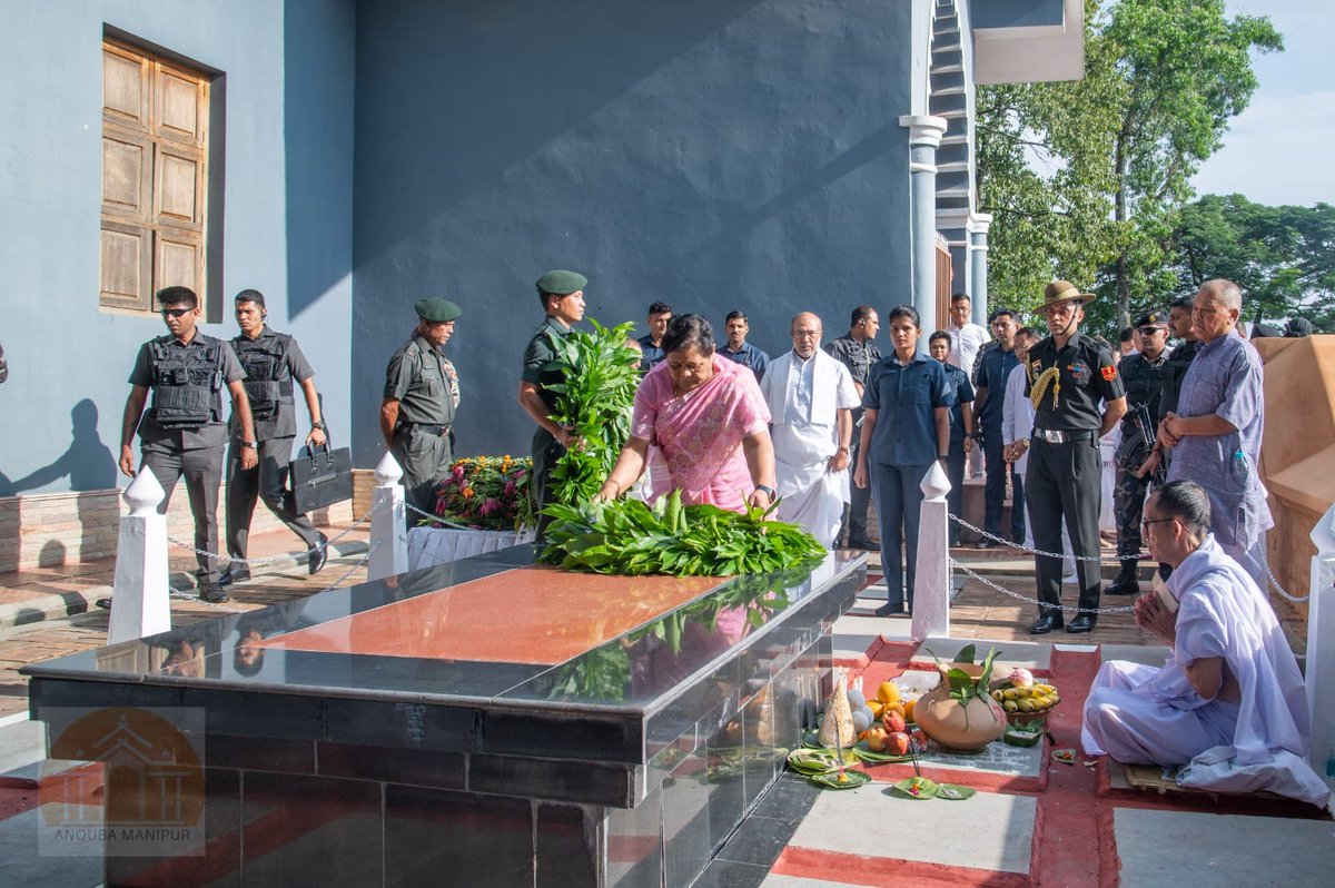 DynaMaibam's tweet photo. CM Shri N.Biren Singh honors Manipur's bravehearts on Patriots' Day at Kangla Uttara & Shaheed Minar. Promises to uphold their legacy of justice, freedom & pride.
#IndiraFellowship #Gadar #PathtoSuccess #Chahal #14AugustBlackDay #Cloudburst #heavyrain #Rakshas #MegaTree #BanNEET https://t.co/B9AOhPFuew