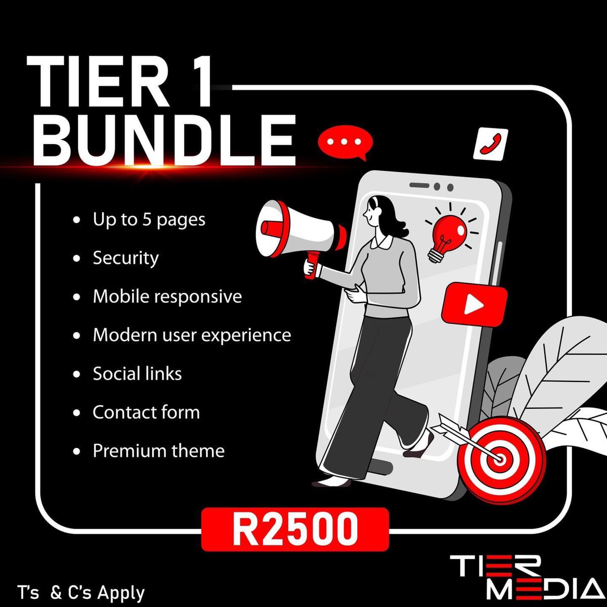 TierMediaSA's tweet photo. ❗️AVAILABLE THIS AUGUST❗️

Launching your business into the digital world has never been easier. 

Your e-commerce success story starts here 💻 

Visit our website for more information 
📕 https://t.co/9GQxwVpq3c
▫️ 063 026 9696
📮 admin@tiermedia.co.za 

#websitedevelopment https://t.co/1YEITckog3