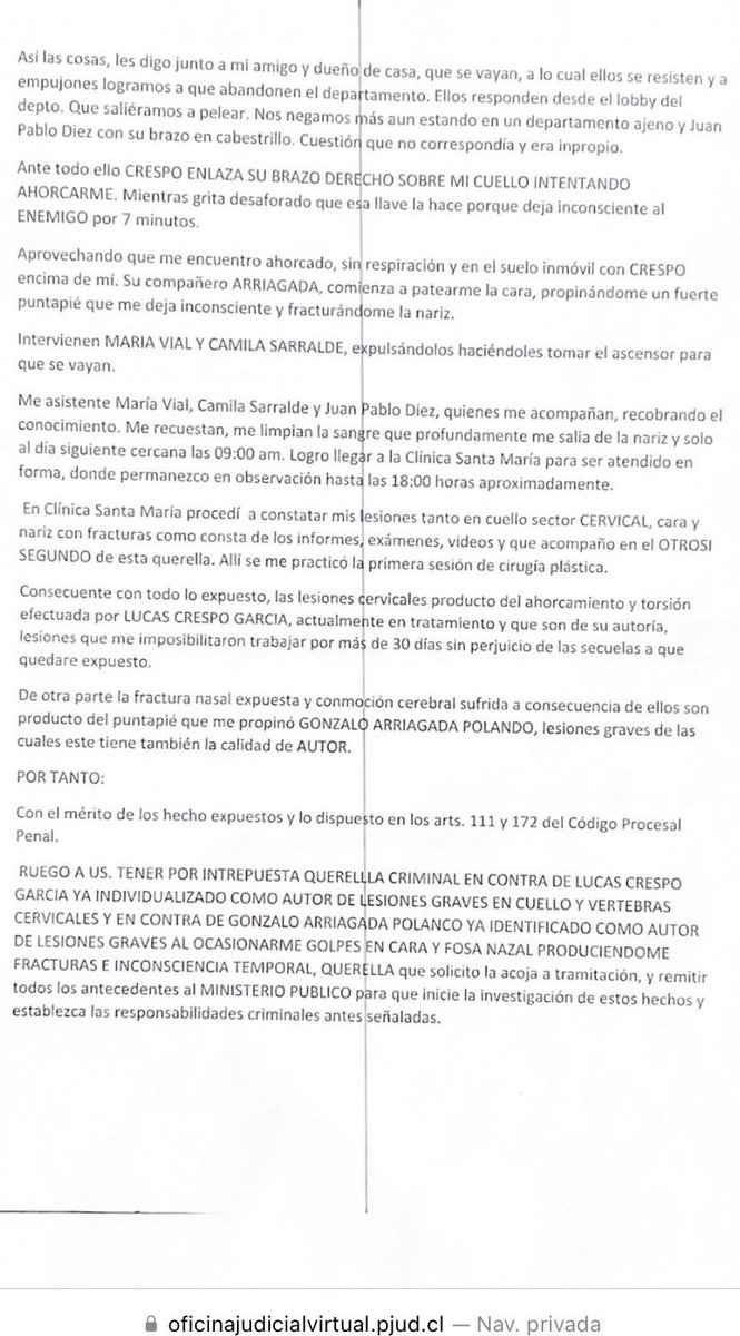 iamdiegoporte's tweet photo. Les dejo la causa penal de #Lucas Crespo, estudiante de psicología, un completo enfermo culiao, delincuente, maricón y poco hombre 💋💋💋
#GranHermanoCHV https://t.co/8l2KtrKk59