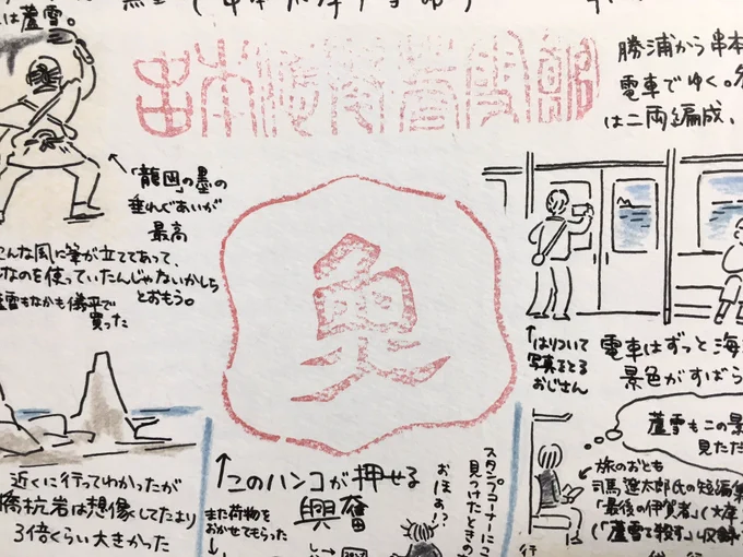 どこに置いたかわからなくなってた旅行記が出てきた。2015年。当時はこういうものを描いても人に見せていいと思えなかったけど、今はシレッと出せるから気楽だな。過去の自分がほどよく適当で安心するな 