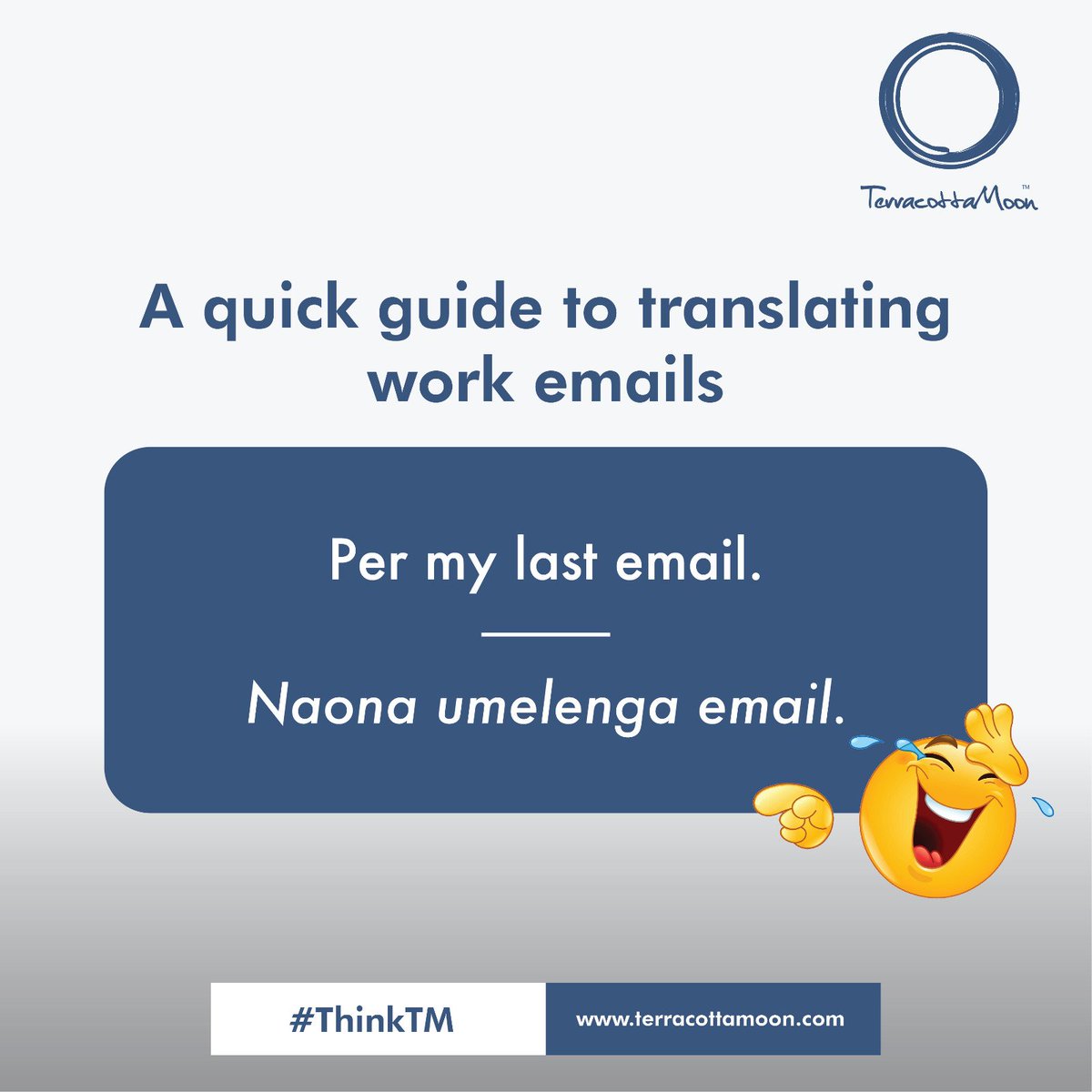 TerracottaMoon's tweet photo. If you know you know. 📩😂
Ni gani ingine hutumika sana kwa work email? Tushow in the comments. 💬😁
#ThinkTM #WorkEmails https://t.co/z4BRIhC09J