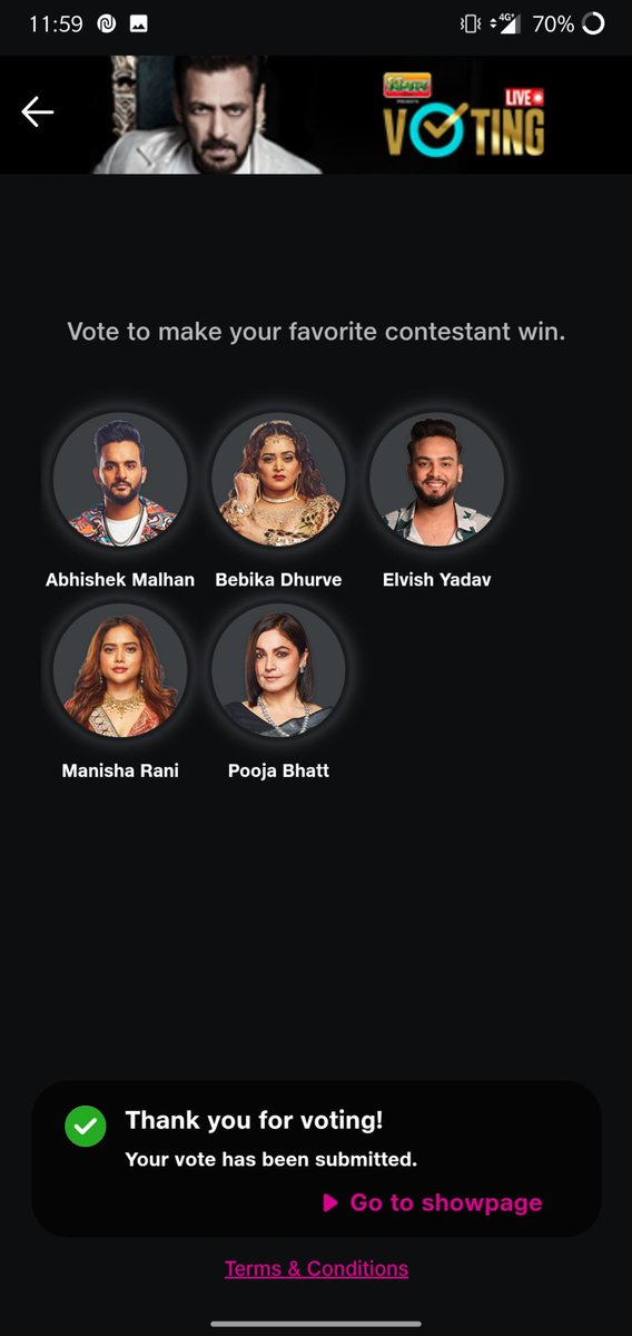 CharjanDarshika's tweet image. Done guys 👍 Last minute tak vote kiya hai hope for the best byGod itna tension to mujhe results ke wakt bhi nahi hua tha jai maa durga 🙏 Abhishek bhaiya hi jitenge #AbhishekForWin #Fukralnsaan .......