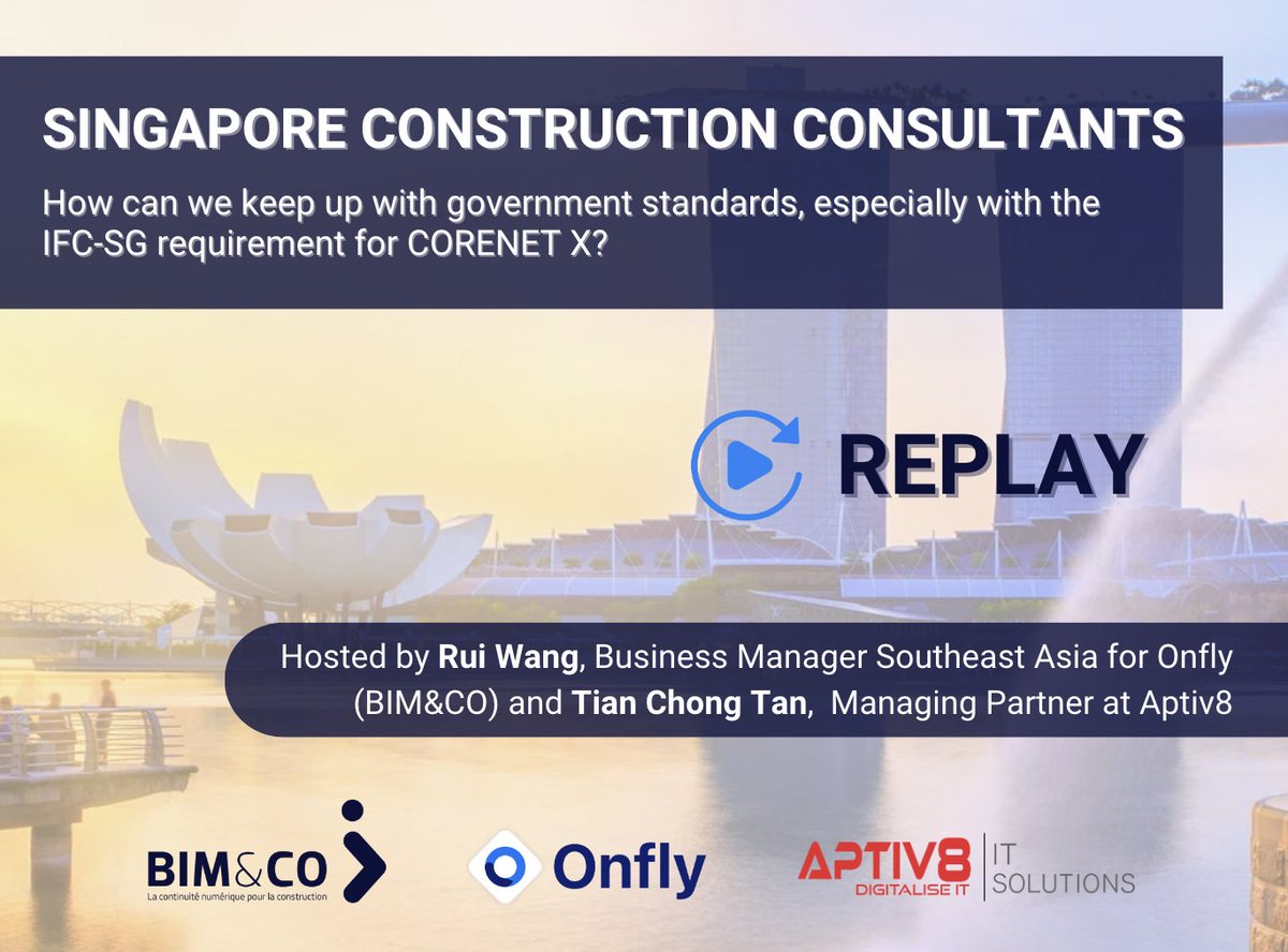 Did you miss last week's webinar with the teams from BIM&amp;CO and Aptiv8 IT Solutions ?

Watch the replay and stay ahead of the curve! 👉 bit.ly/3KC6ylz