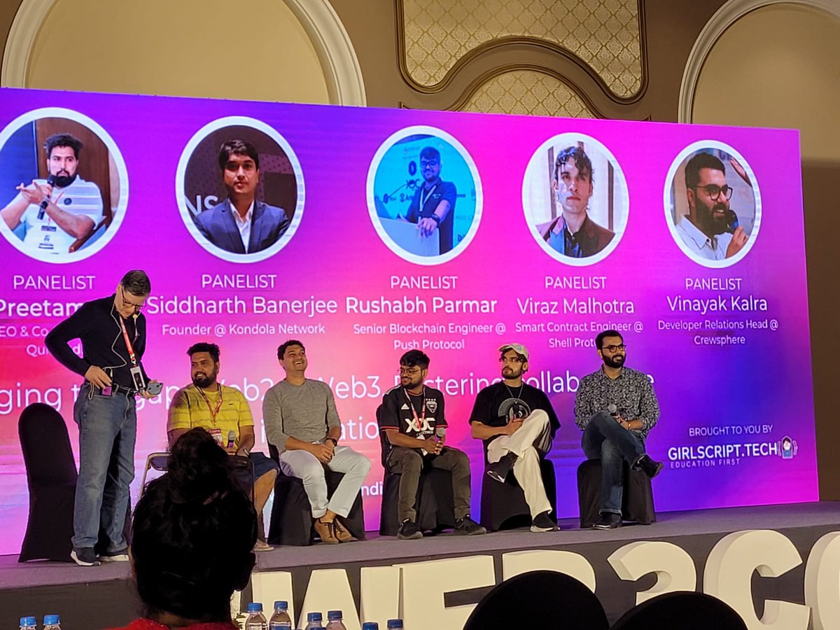 icphub_IN's tweet photo. The panels are here on the main stage @web3conf_india, where are you guys? 
Come joins us for an insightful session.

#ICPHubs #ICPinGoa #Web3confindia https://t.co/1G4fGUDKvL