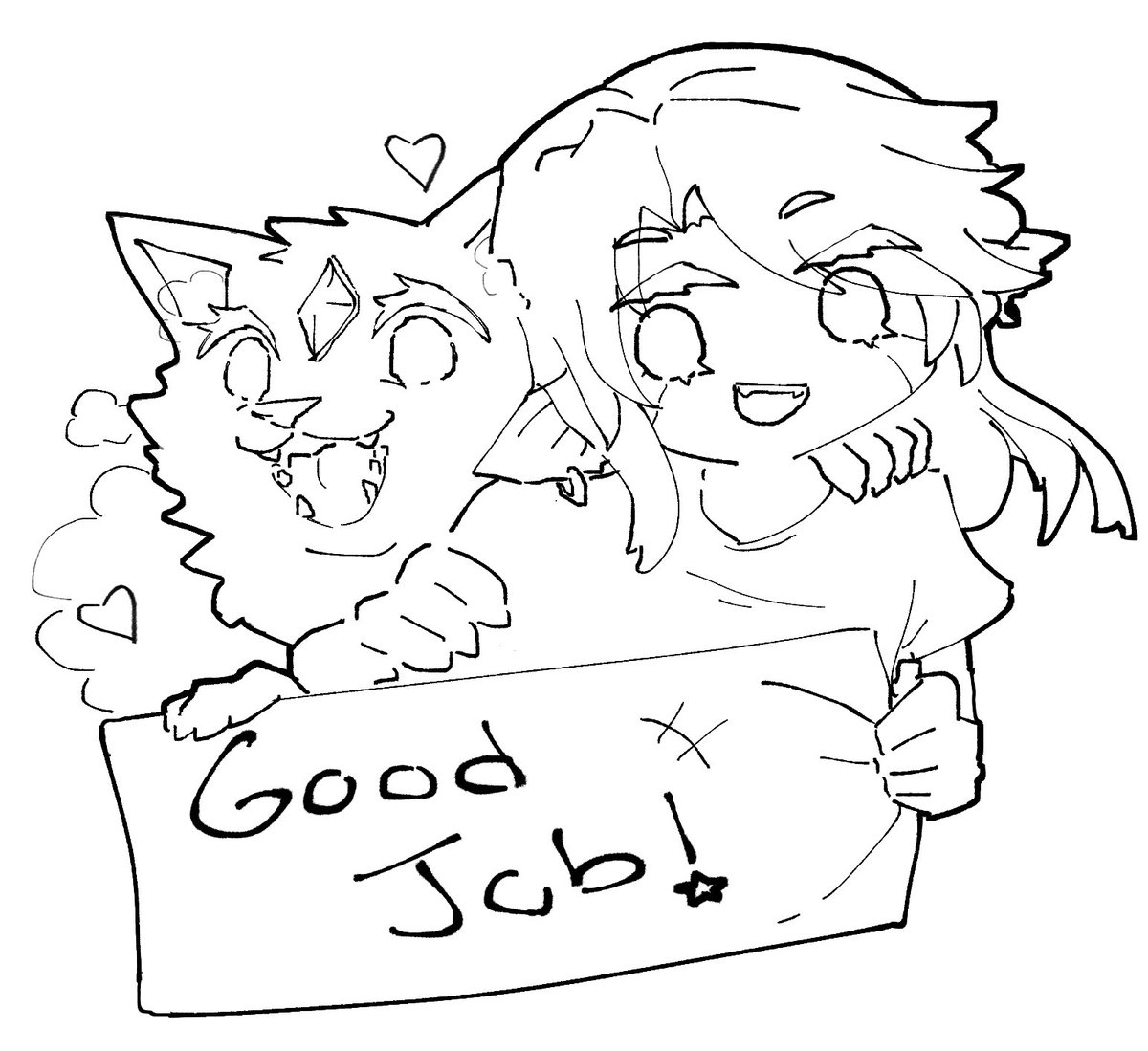 Stwolfsfire's tweet photo. We want to thank everyone who came out to support not only us but the whole Calamiteam. Ya’ll blew us away with your generosity. We are still in disbelief over here. ❤️❤️❤️ 
Art done by the fab @Red_Lariat_ https://t.co/KMxWoL8Www