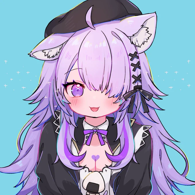 #絵かゆ 目隠れ可愛すぎ…!