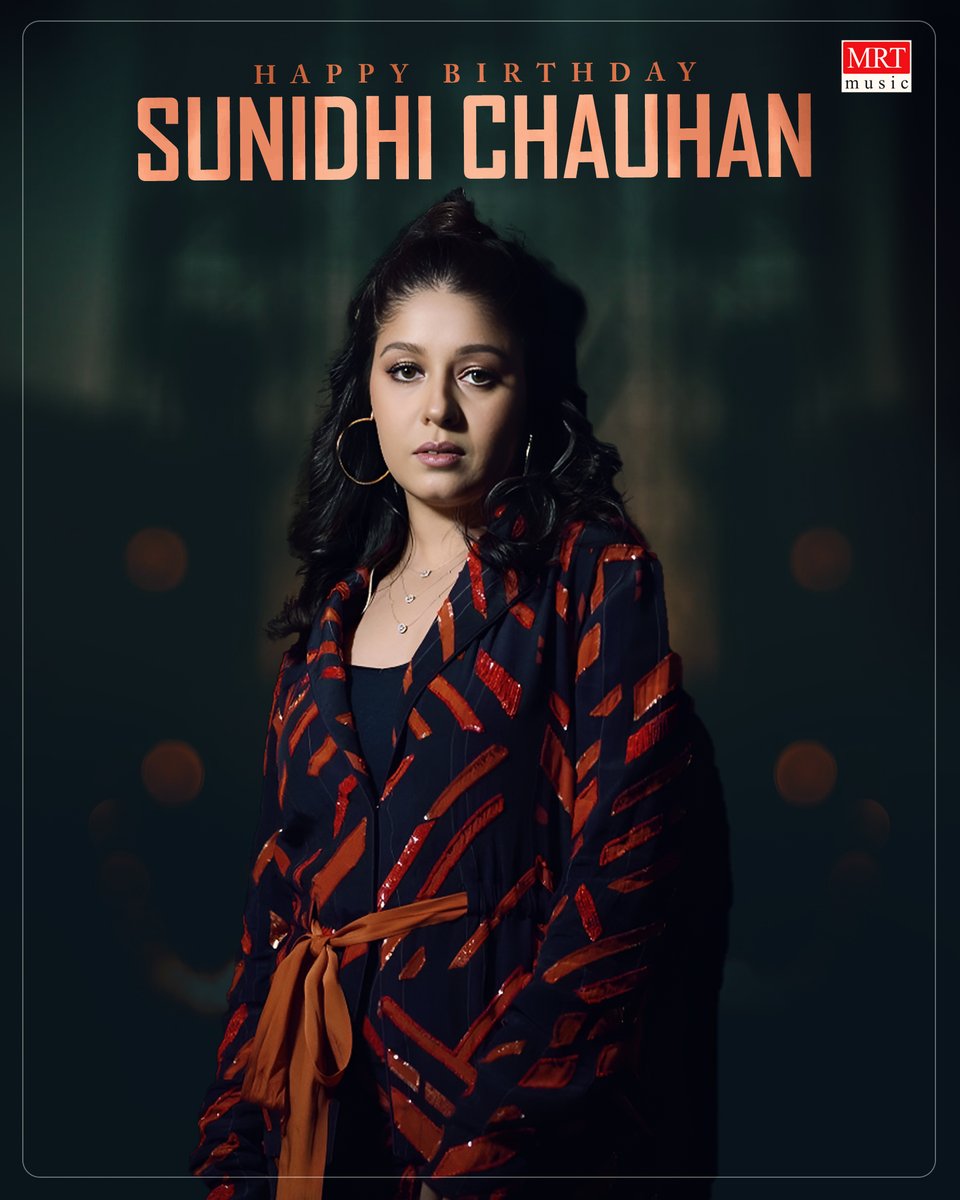 Mrtmusicoff's tweet photo. Join Us In Wishing the beautiful singer @SunidhiChauhan5 a very happy birthday and a great year ahead.  

#HBDSunidhiChauhan #SunidhiChauhan #MRTMusic https://t.co/0IzwvxLyvX