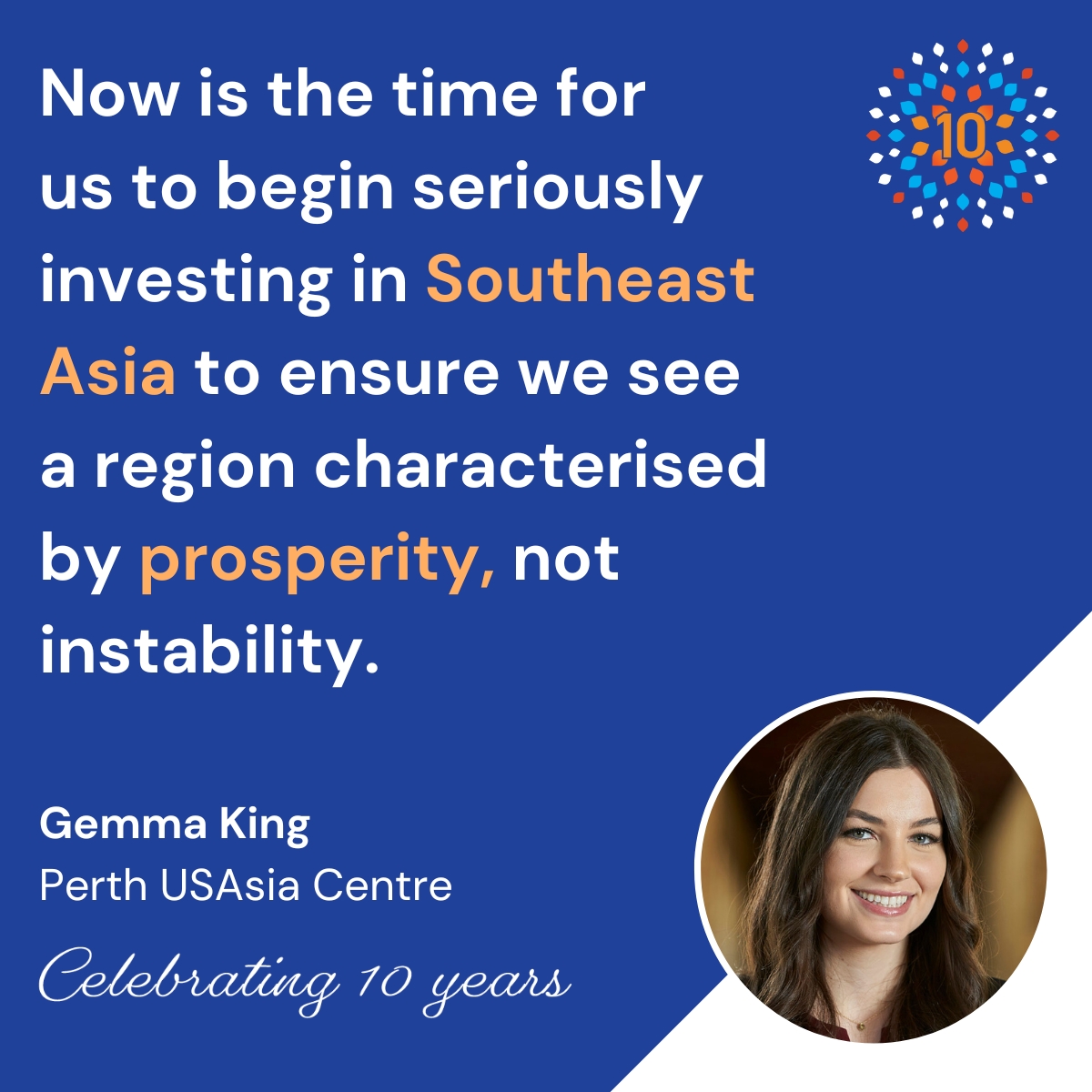#CentreAt10 | Research and Program Associate @gemmadking says 'the #IndoPacific region is sitting on a goldmine of untapped economic potential in #SoutheastAsia.' Find out how #demographic trends in SE Asia could shape the future of the Indo-Pacific at bit.ly/3YzWLSN.