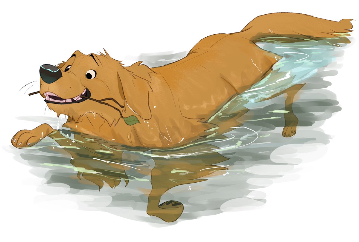 terraswill's tweet photo. #doggust day 14: Golden retriever! a fan favorite. https://t.co/F2tYUVK1Cg
