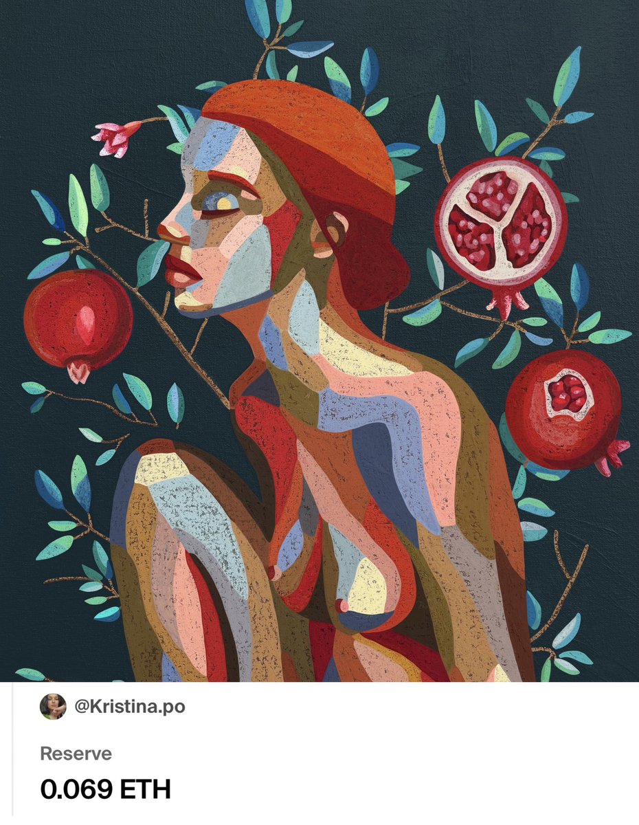 Gm fam🌞
Happy start of the week 🫶

“Pomegranate tree”