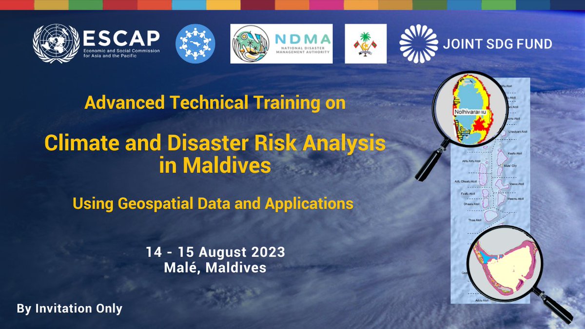 SSWA_UNESCAP's tweet photo. Strengthening Risk and Resilience in #Maldives . Two days advanced technical capacity budling on the use of data and its applications in DRR. #Landuse/LandCover #Risk #Riskprojection #maps #GIS #QGIS
#DRR @lili_calmnight @prangyasarkar @ParvathySubha @NDMAmv @lgaMaldives https://t.co/CTsIwd8szb