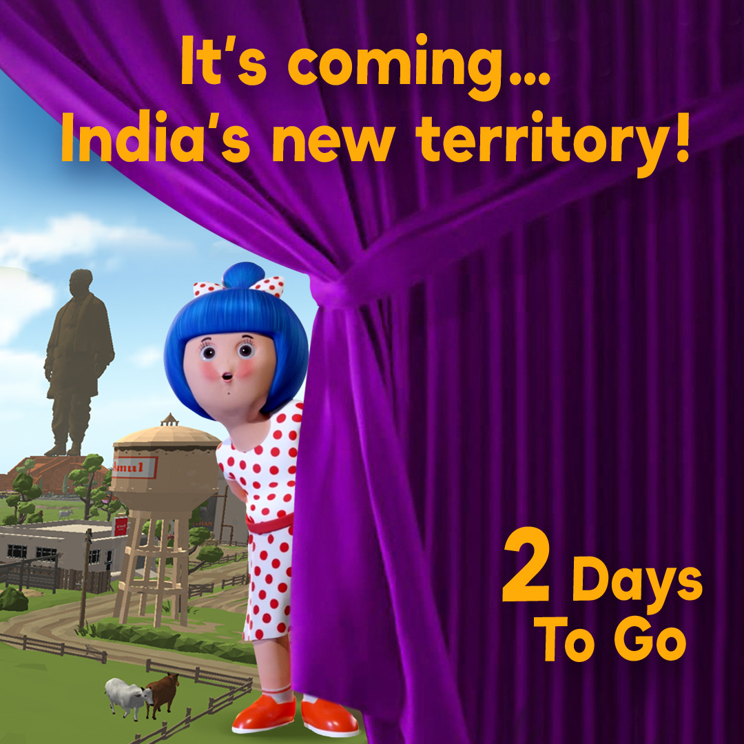 AmulPunjab's tweet photo. There are just 2 days left before you and I go on this magical journey together. It will be a ride that you’ll remember forever!
India’s new territory awaits you. See you there, my friend.
#amul #amulgirl #amulworld #newterritory https://t.co/DXadG3URC5