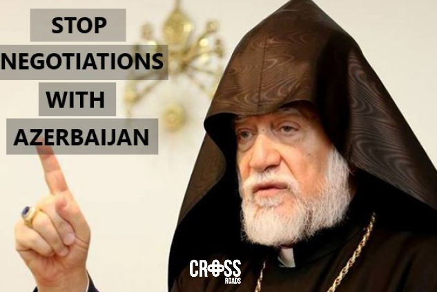 am_crossroads's tweet photo. His Holiness Aram I, Catholicos of the Great House of Cilicia called on the #Armenian authorities to stop negotiations with #Azerbaijan until the #ArtsakhBlockade is lifted.

The Catholicos proposed to form a negotiating body with Azerbaijan from representatives of the authorities, the opposition, and the diaspora with rich political and diplomatic experience.
