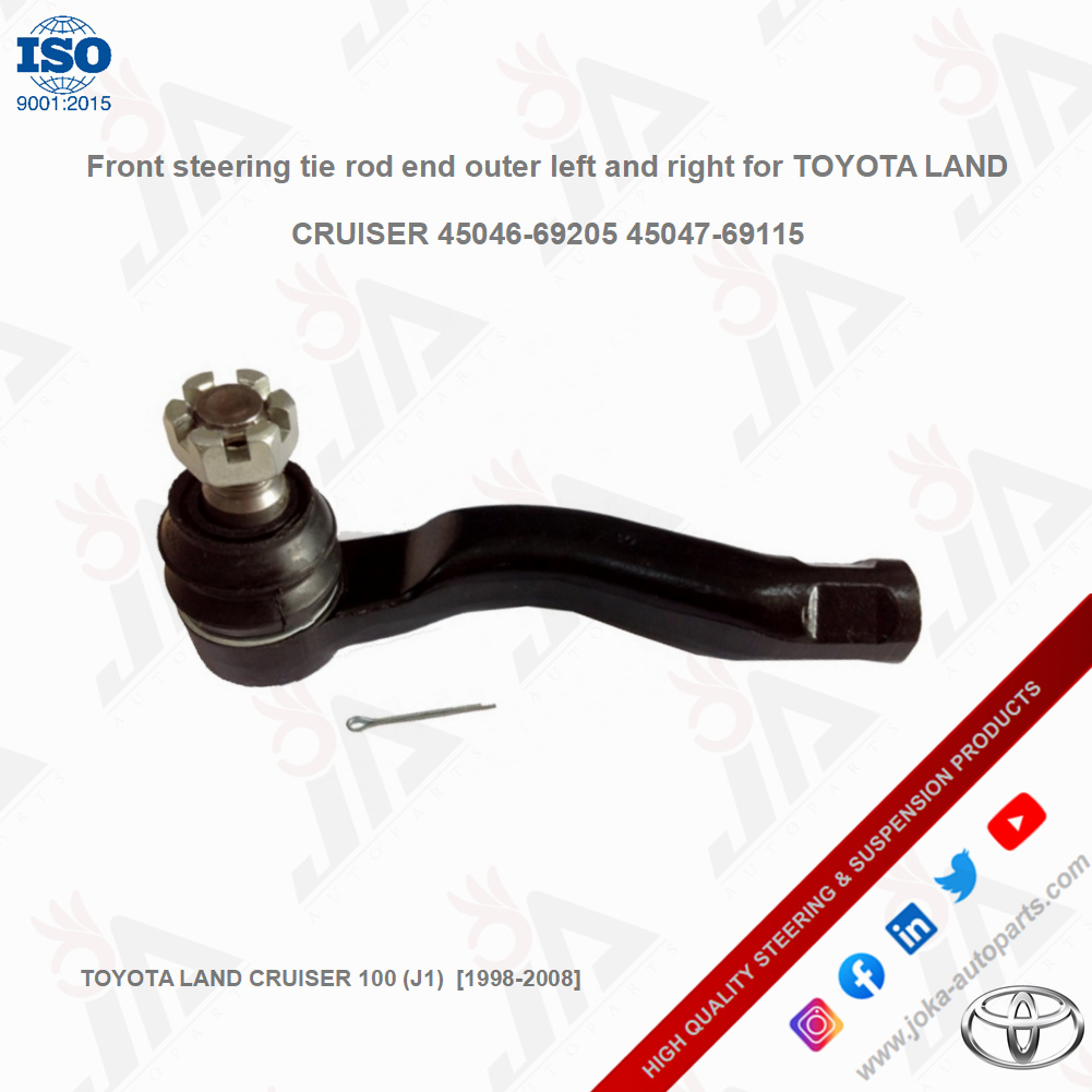 Joka_autoparts's tweet photo. Front steering tie rod end outer left and right for TOYOTA LAND CRUISER 45046-69205 45047-69115
#toyota #suspensionparts #balljoint #tierodend #steeringparts #couplingrod #stabilizerlink #swaybarlink #autoparts #spareparts #landcruiser #toyotaparts #4x4 #offroad #liftkits #joka https://t.co/uq9yuLxxrU