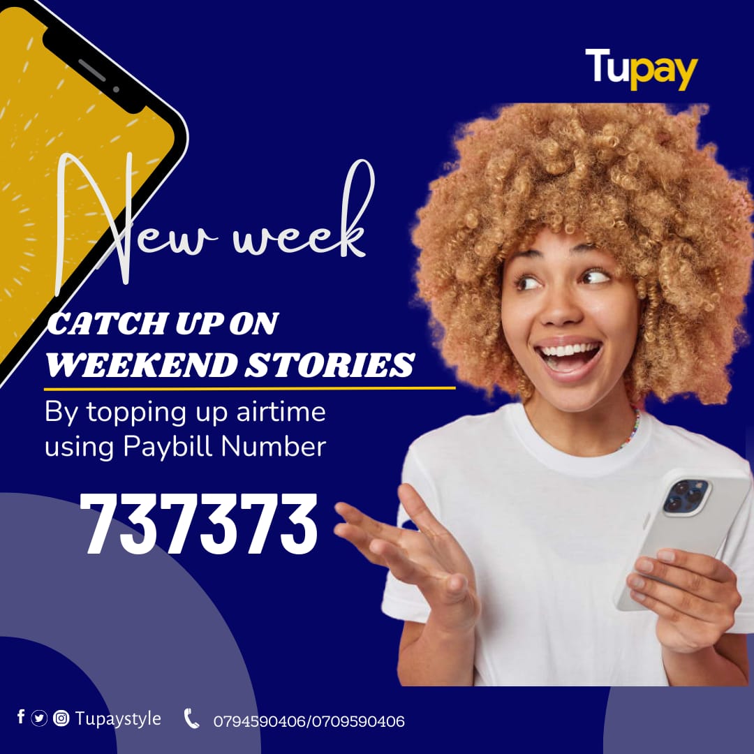 Reviving Those Weekend Moments With A Simple Top-up.
Purchase Airtime to Any Network via Paybill 737373, and Let's Make This Week Epic! #RecapAndRecharge #NewWeekGoals #MondayMotivation #mpesa