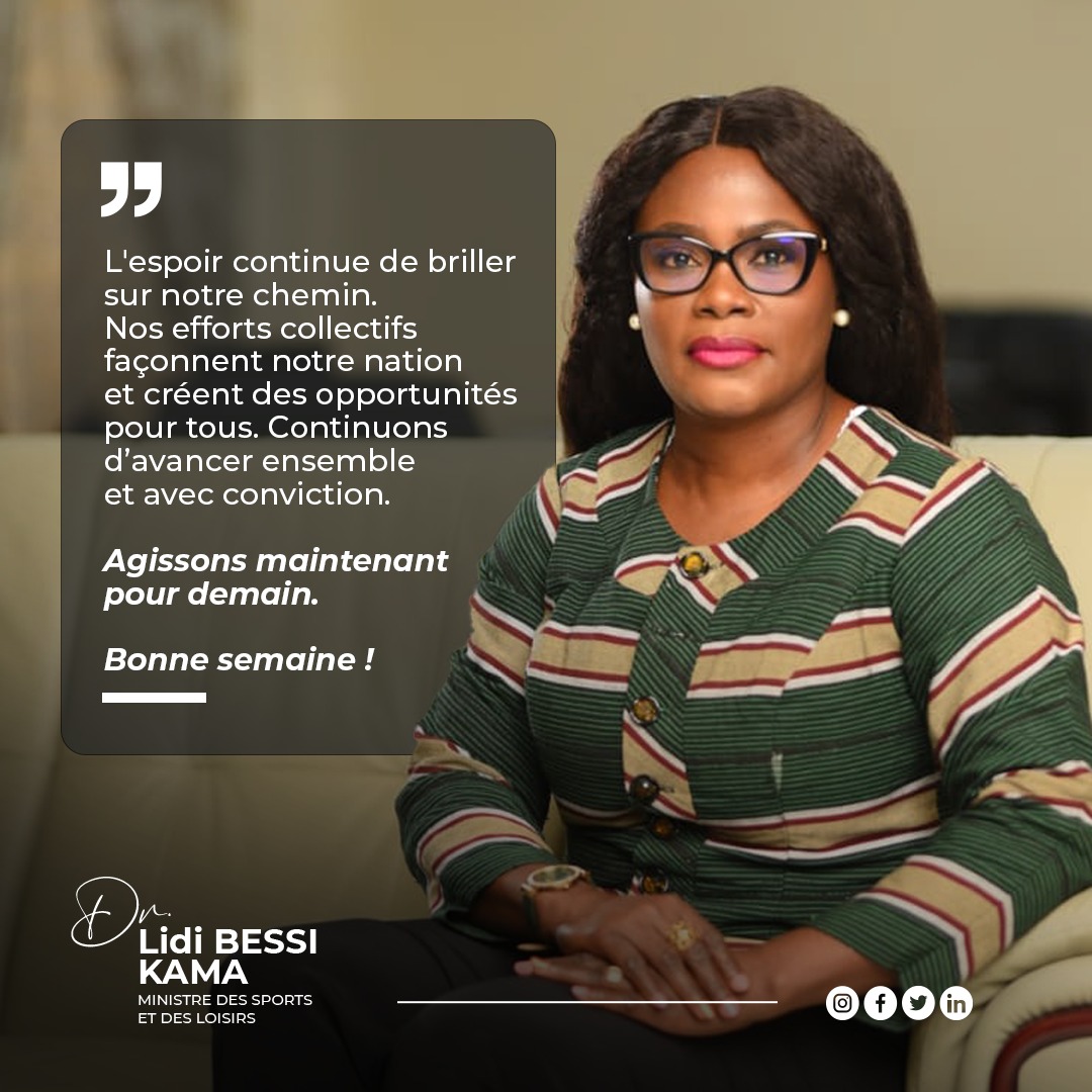 LidiBessi's tweet photo. L'espoir continue de briller sur notre chemin.
Nos efforts collectifs façonnent notre nation et créent des opportunités pour tous. Continuons d'avancer ensemble et avec conviction.

Agissons maintenant pour demain.

Bonne semaine! https://t.co/GfajyALWg7