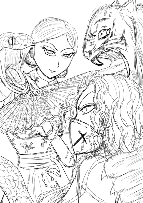 #wip 
これはイラストの途中経過 