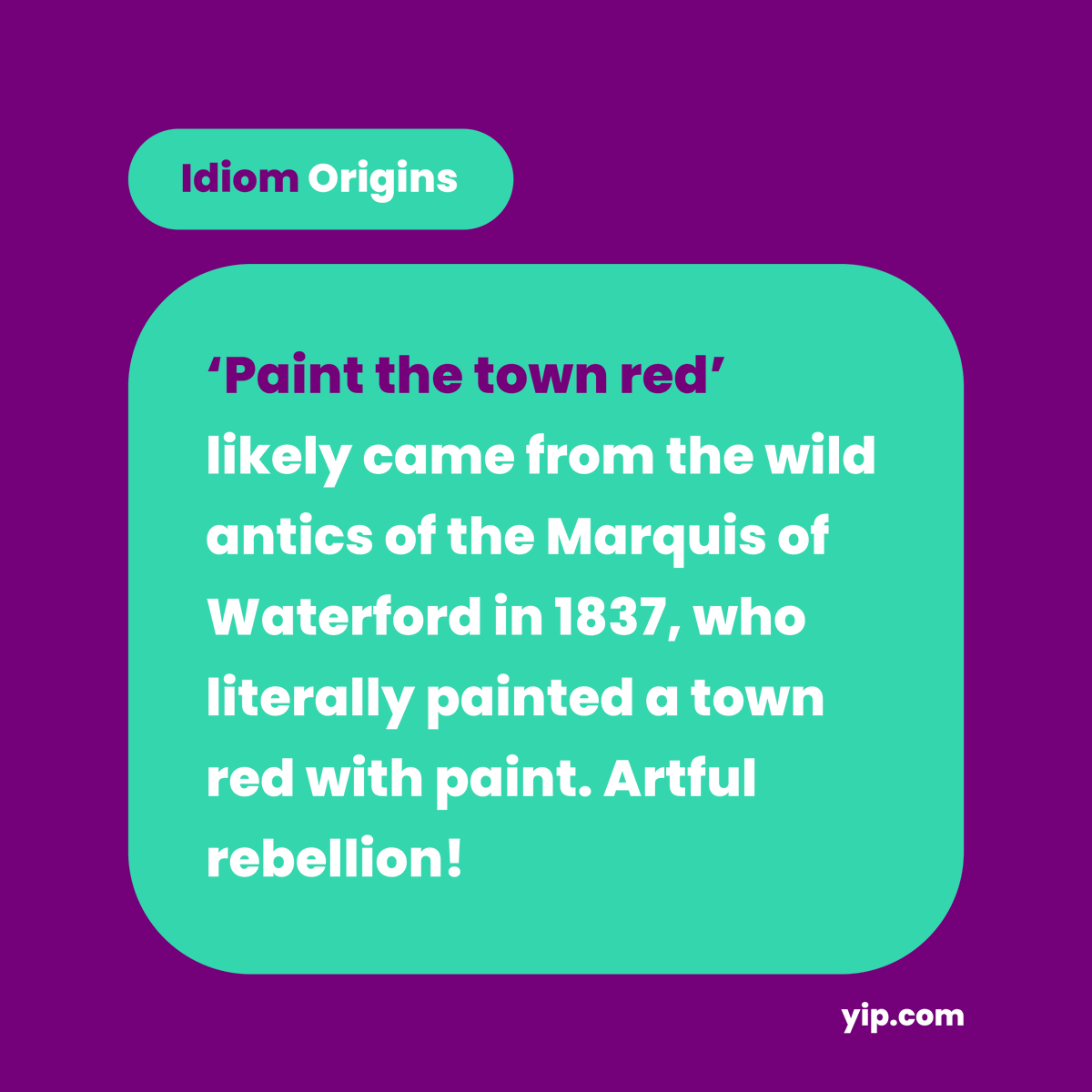 _yipofficial's tweet photo. who will be out painting the town red this weekend?! 💃🍻
#idioms #languageorigins #languagelearning #langtwt https://t.co/X4LAZ21vWt