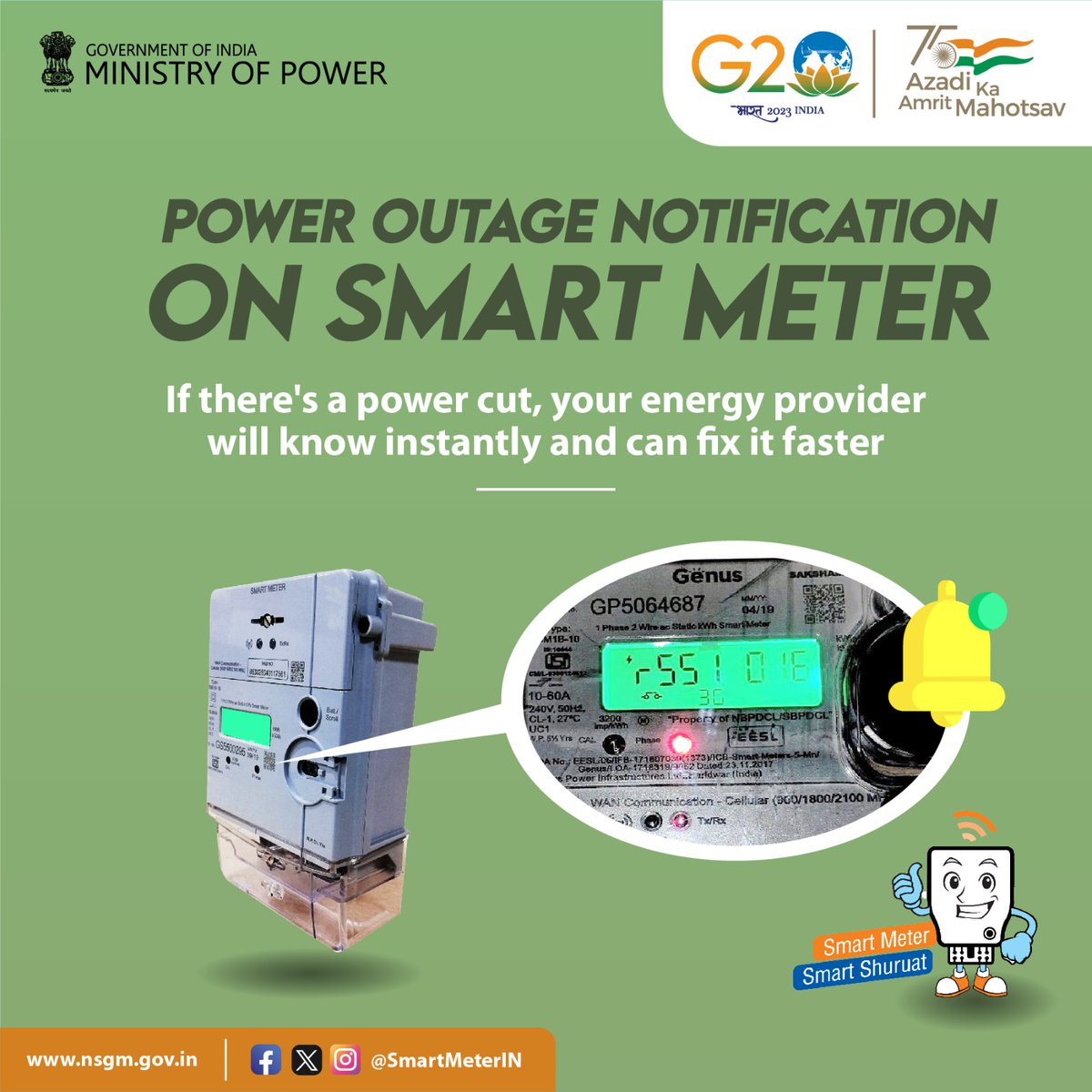 SmartMeterIN's tweet photo. Stay ahead of the curve with #SmartMeter technology. Power cuts won't go unnoticed; your energy provider can act fast for a quicker fix!
#PowerOutage #InstantNotification https://t.co/7LyAXMIh38