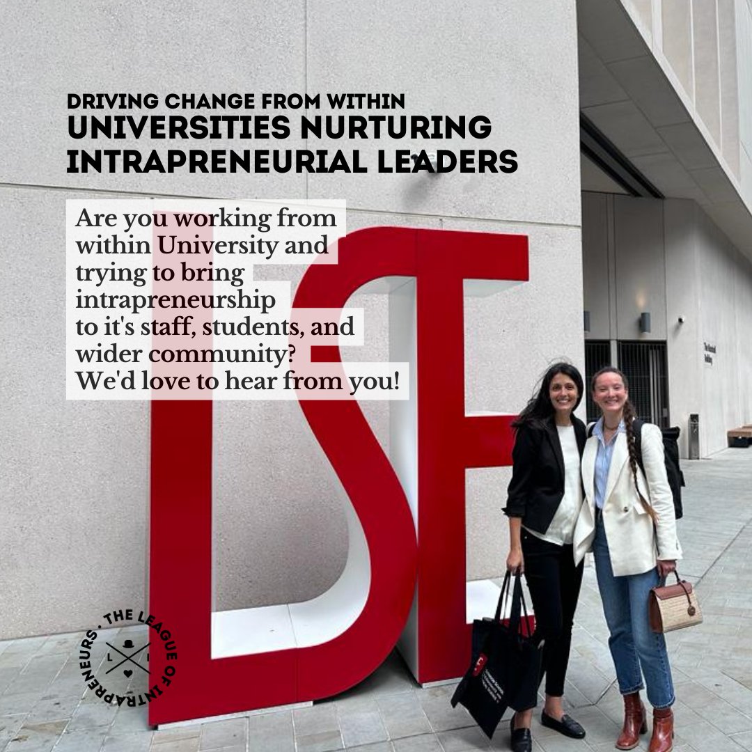 📢 Calling all Universities! 
Are you ready to shape the leaders of tomorrow?Join hands with the League of Intrapreneurs and unlock the potential of intrapreneurship in your campus community! 
#Universities #CollaborationOpportunity  #FutureLeaders #ChangeTheWorld #Intrapreneurs